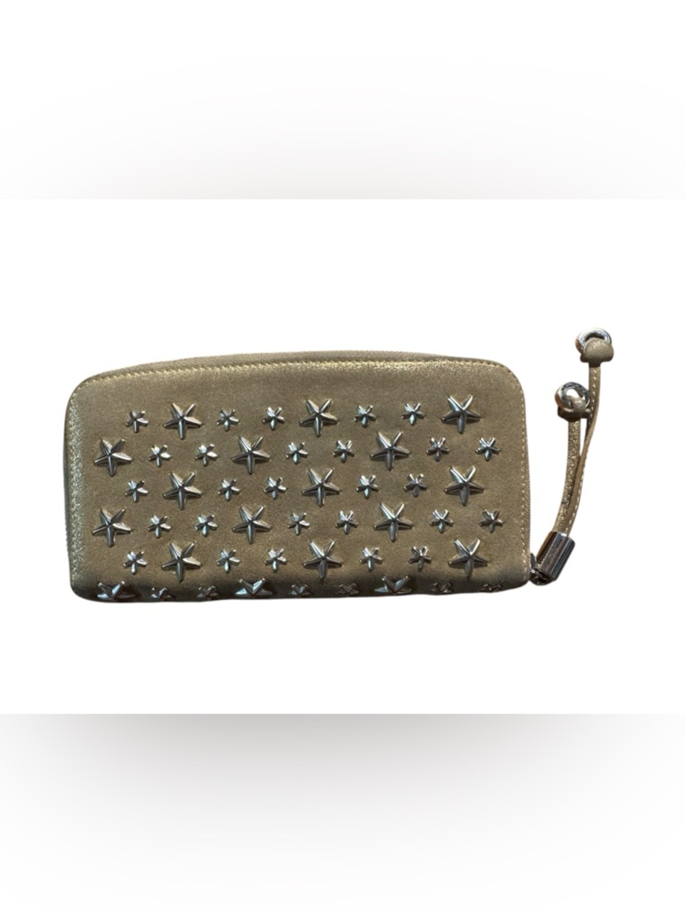 Jimmy Choo Gold Star Stud Zip Wallet